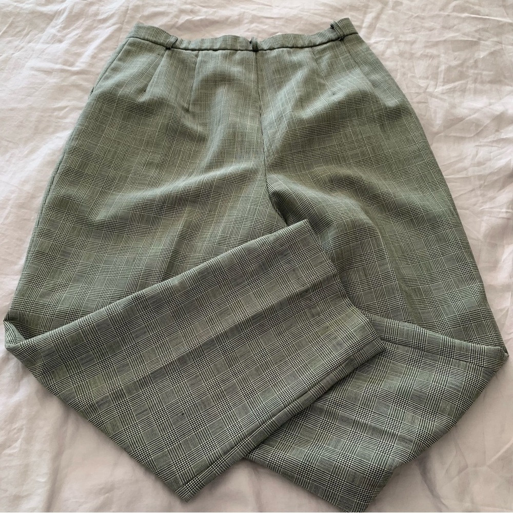 Pendleton Gray Checkered Virgin Wool High Waist P… - image 5